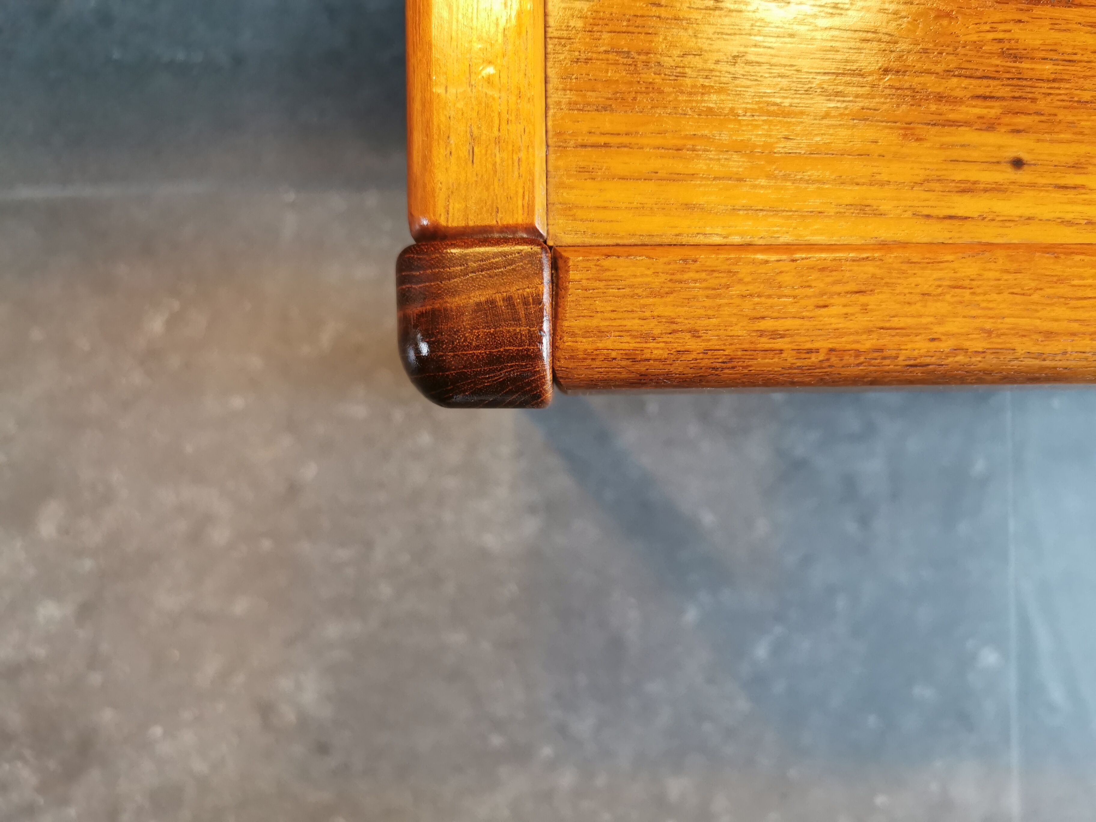 Table basse en teck scandinave vintage