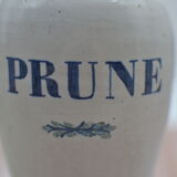 Vintage plum stoneware bottle