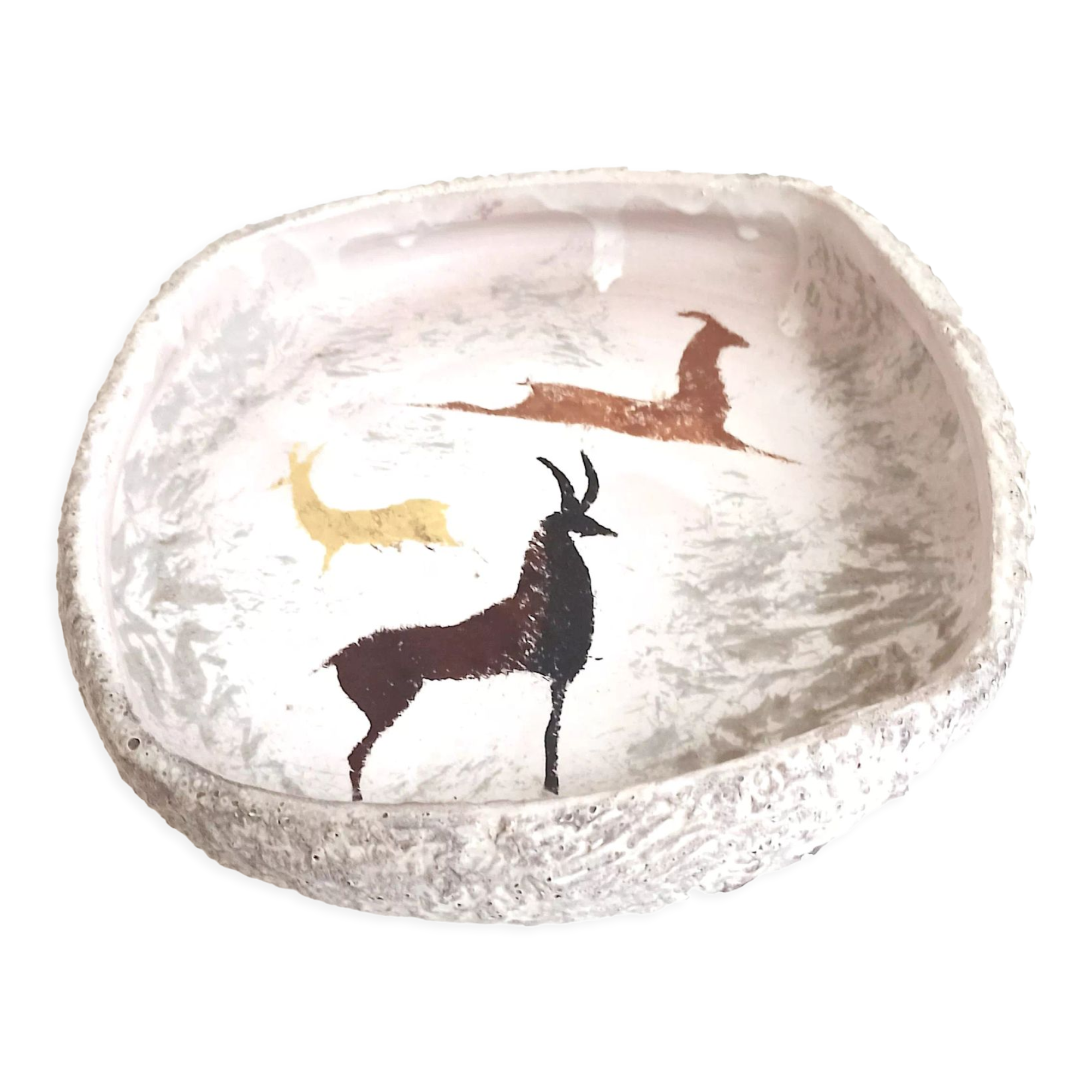 Empty pocket in ceramic rock motifs 60s