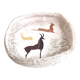 Empty pocket in ceramic rock motifs 60s