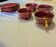 Lot de 4 tasses avec leurs soucoupes