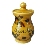 Petit pot à épices pour paprika céramique Vallauris Vintage