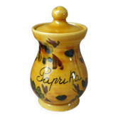 Small spice pot for paprika ceramic Vallauris Vintage