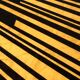 1980s Italian coffee table in black and yellow lacquered wood