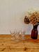 Set of 5 vintage cut glass wine glasses