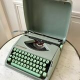 Machine à écrire vert menthe hermes baby made in switzerland