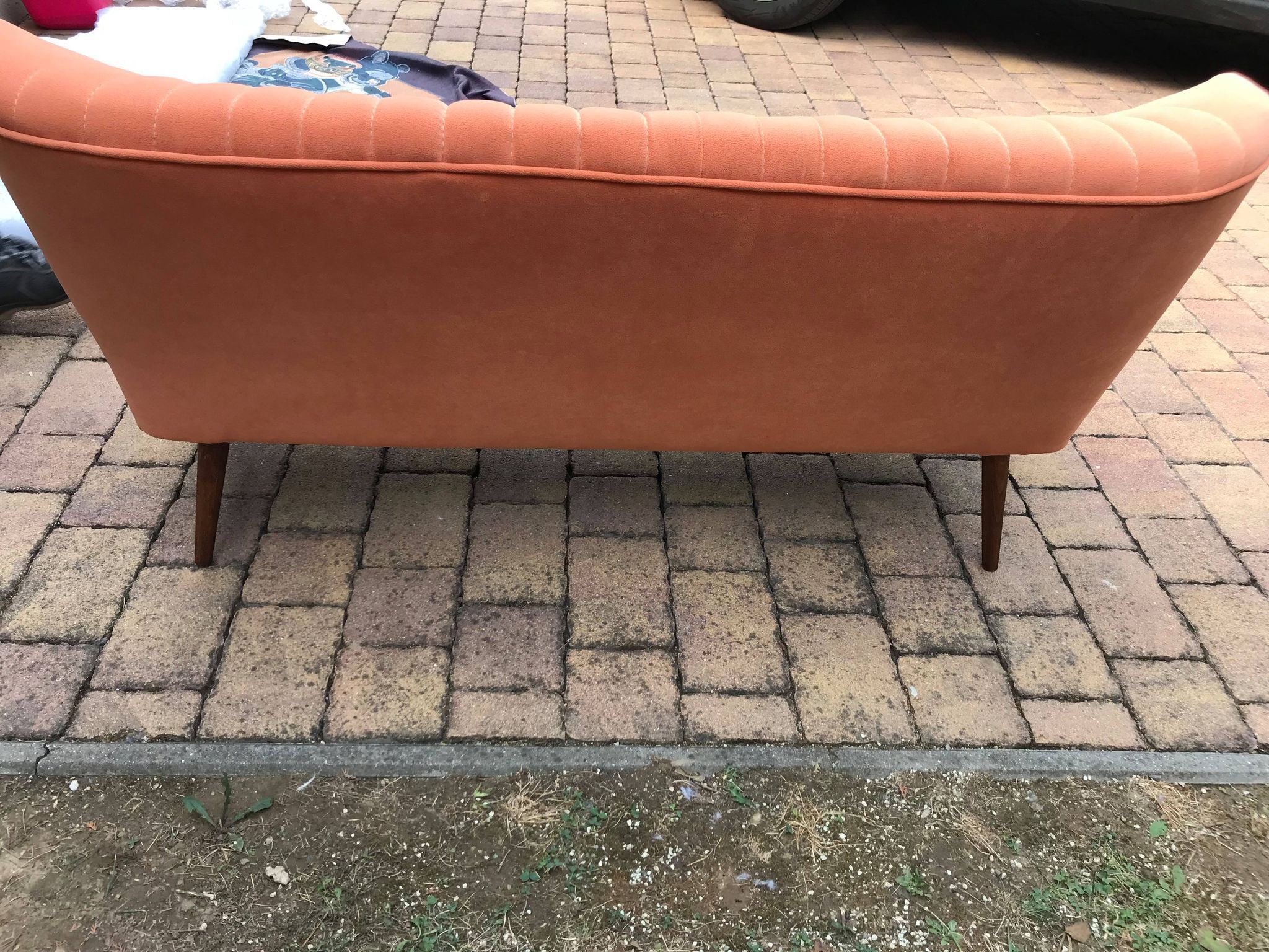 Mid-Century Orange Sofa 1950