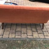 Mid-Century Orange Sofa 1950