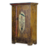Antique Folk Art Hand Painted Cabinet, circa 1850