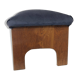 Brutalist velvet stool, 1970