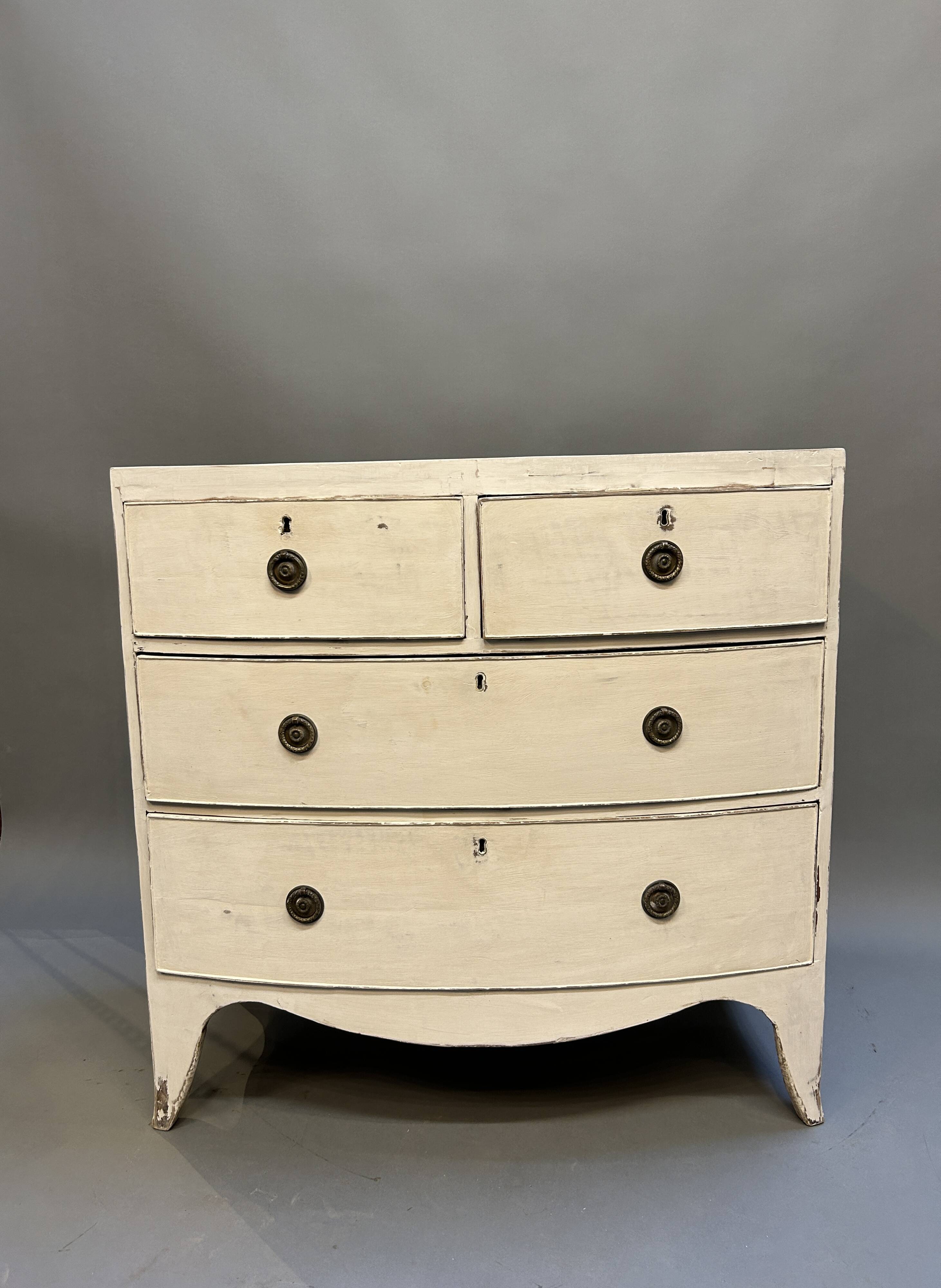 Antique Painted Chest Of Drawers