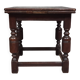 Table basse à rabats style Renaissance en chêne massif