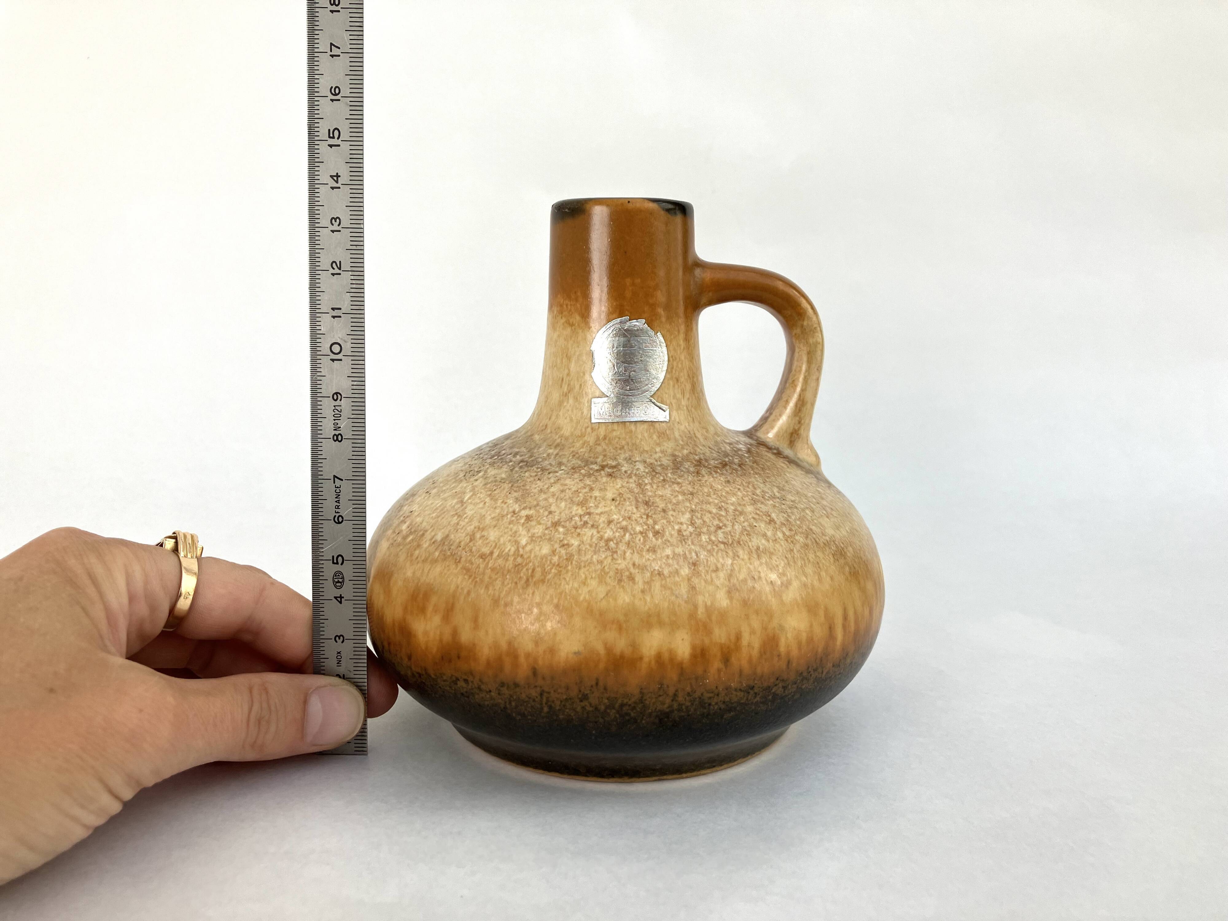 Small ceramic vase by Veb Haldensleben • Made in GDR, East Germany • Vintage 70s