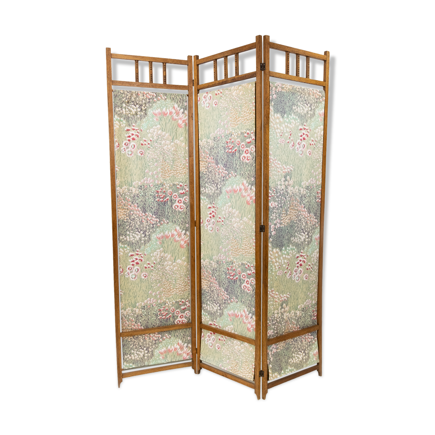 Art deco oak folding screen dutch