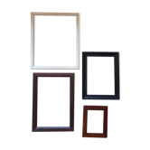 Set of 4 old rectangular frames