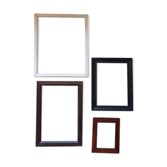 Set of 4 old rectangular frames