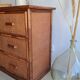 Vintage rattan chest of drawers