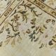 Tapis Vintage Turc Crème, Médaillon Floral, Style Shabby Chic, 150x250Cm