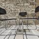 Set of four vintage 1970 sled chairs