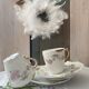 Duo of antique porcelain cups
