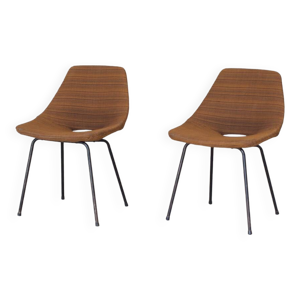 Paire de chaises ''tonneau'' - pierre