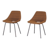 Pair of "barrel" chairs 1965 Pierre Guariche