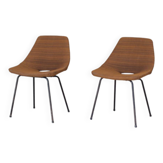 Pair of "barrel" chairs 1965 Pierre Guariche