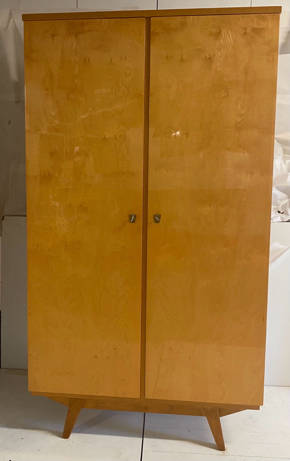 Vintage wardrobe with compass feet