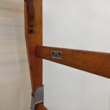 Pair of vintage stackable daybeds in oak wood and metal from the 60s