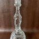 Large religious candlestick in old crystal, Virgin Mary, 1910