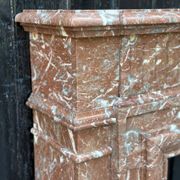 Napoleon III Louis XIV Style Fireplace In Red Rance Marble Circa 1880