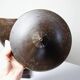 Covered cassolette in Empire style, patinated bronze, India, 1960s-1980s.