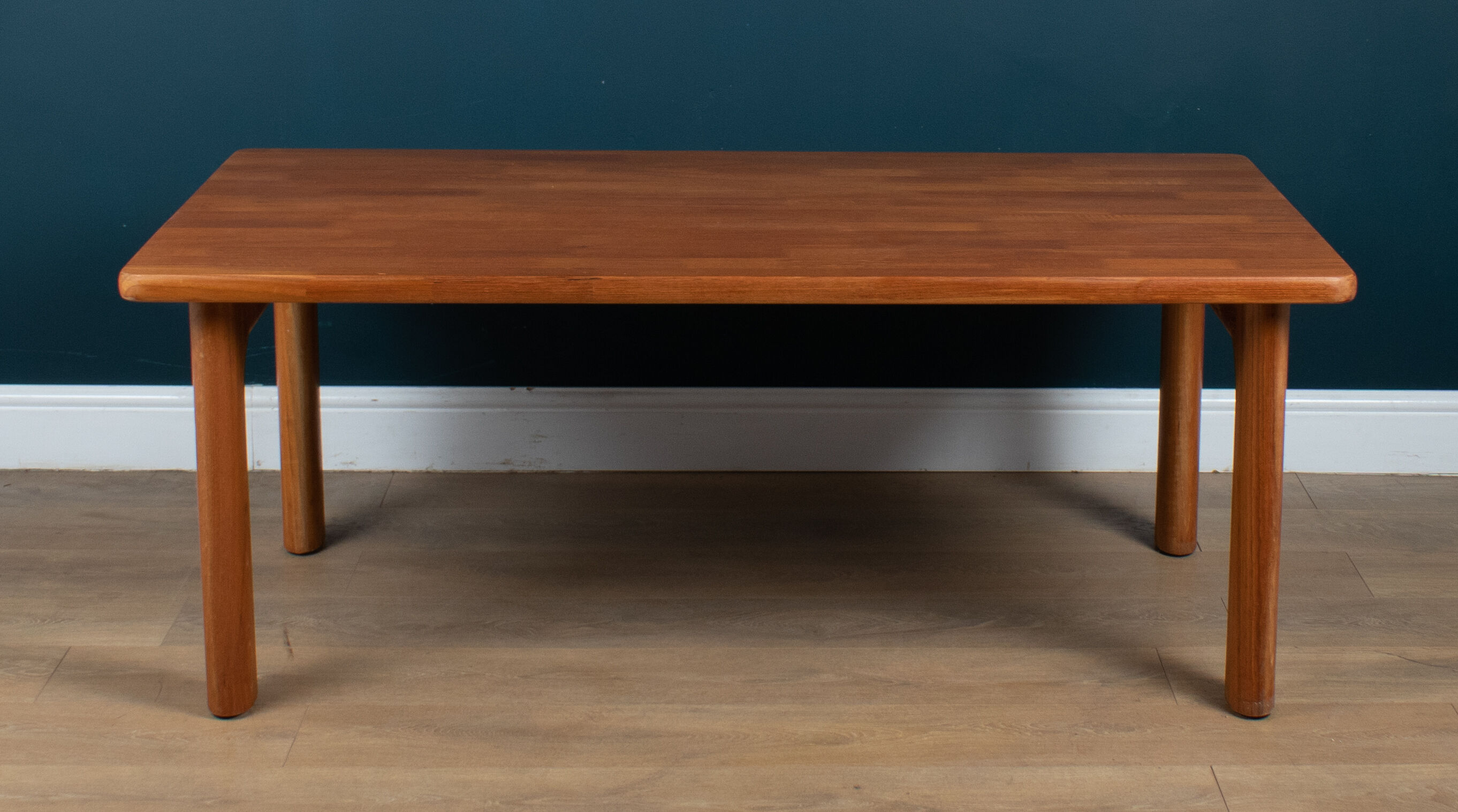 Restored Danish Solid Teak 1960s Retro Coffee Table