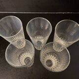 Set of 5 vintage glasses