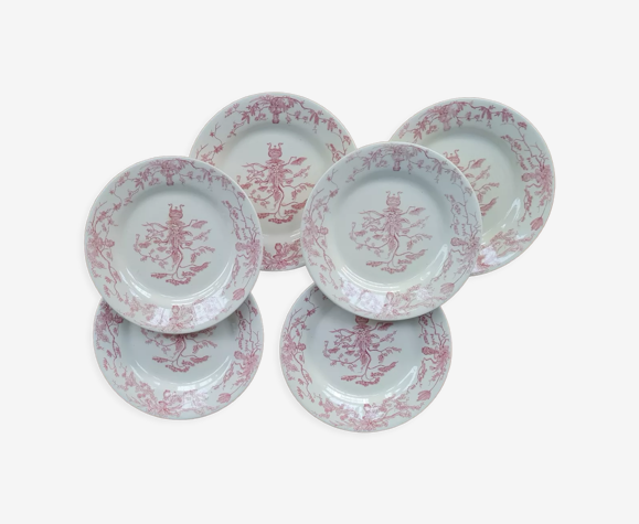 Service de 6 assiettes en terre de fer
