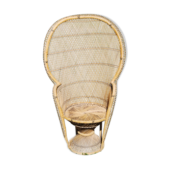 Emmanuelle's braided rattan chair from the 70s.