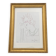 Lithographie, profil, Jean Cocteau