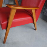 Armchair in 60 years red skai