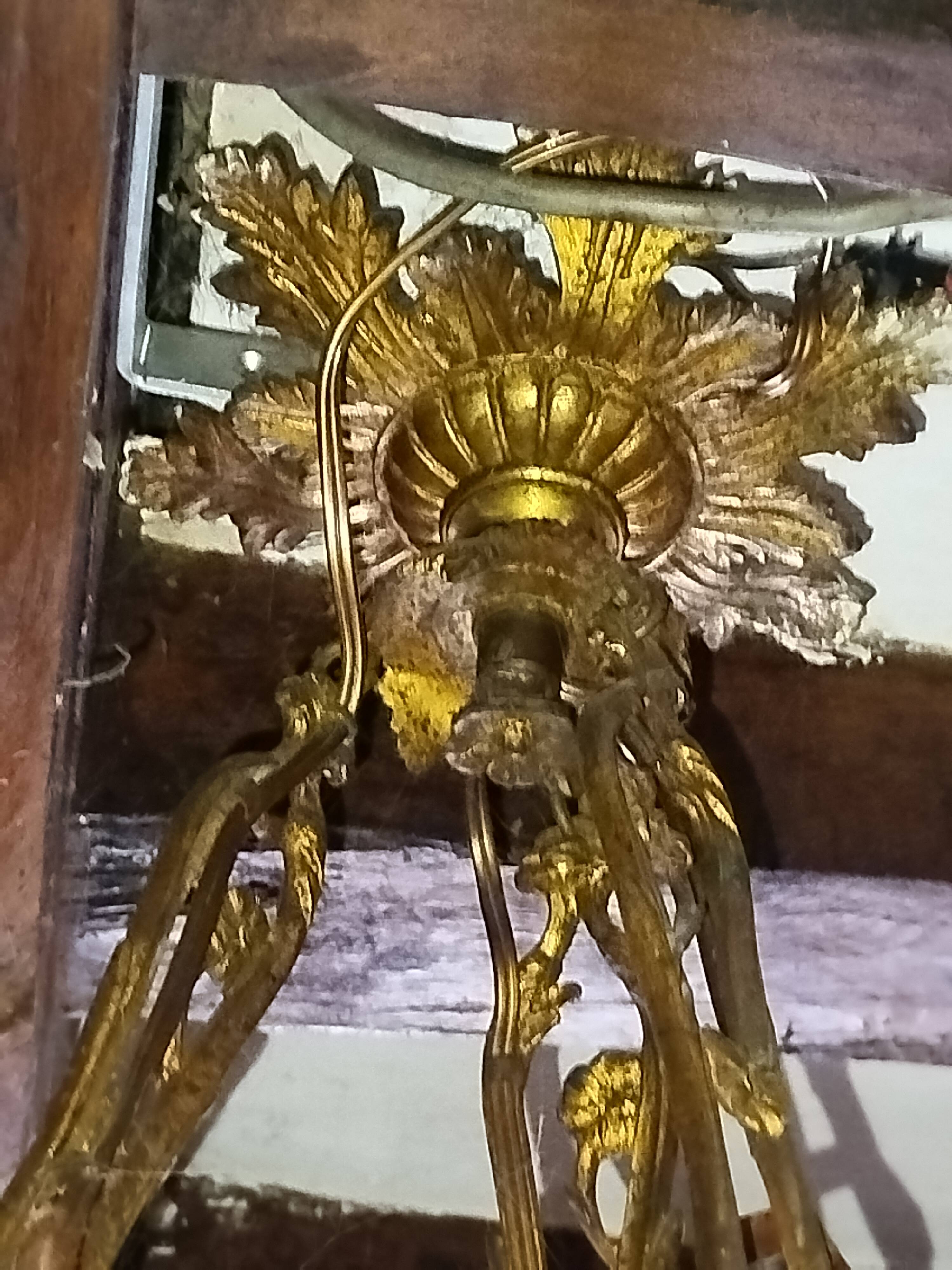 Alabaster and bronze lustre