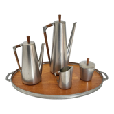 Coffee & tea service Royal Holland Pewter vintage 1960