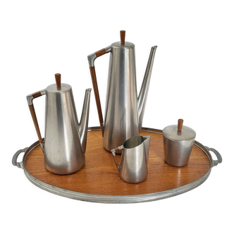 Coffee & tea service Royal Holland Pewter vintage 1960