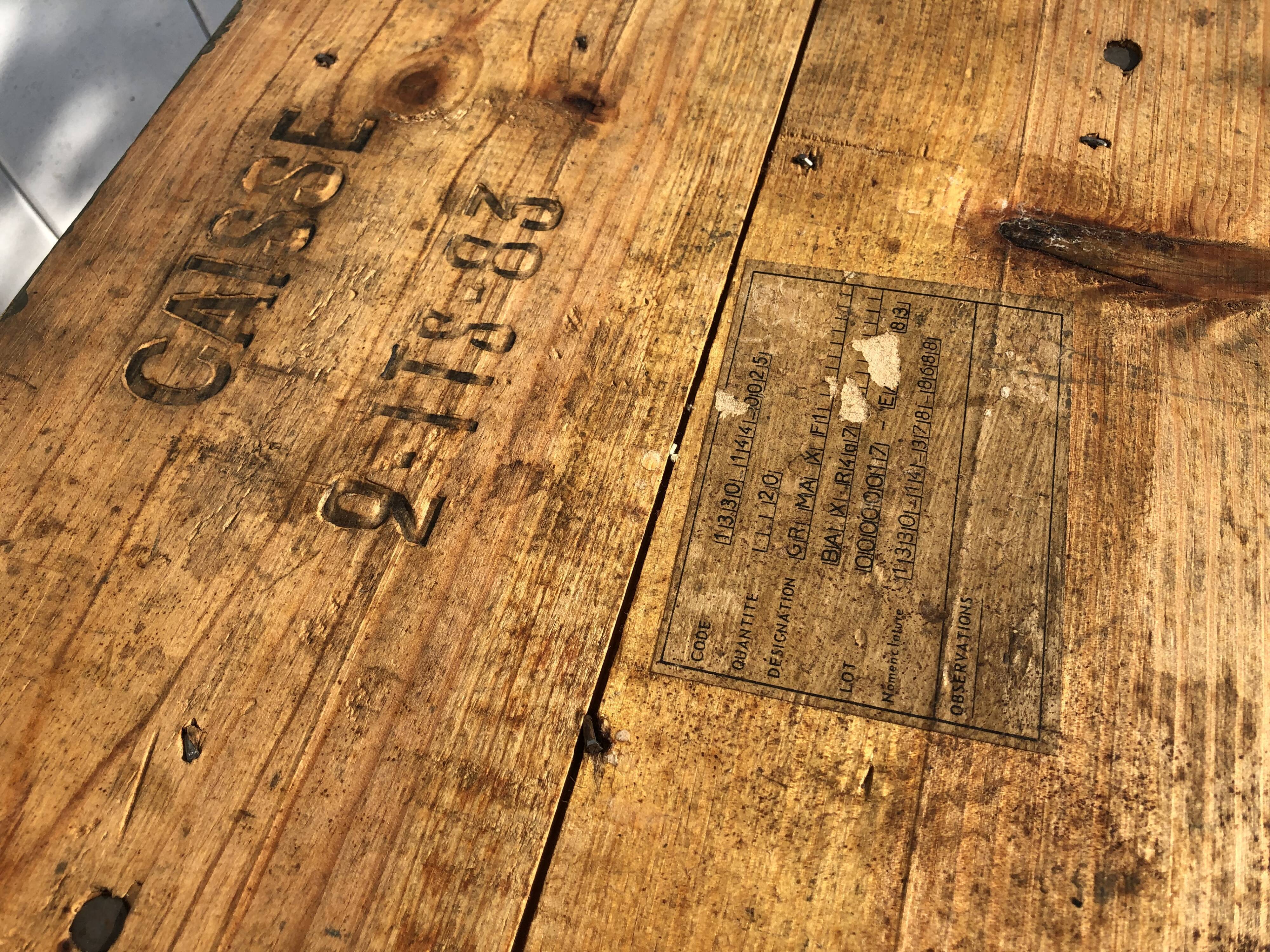 Green wooden chest ammunition box