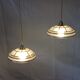 Duo de suspensions en opaline vintage