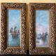 2 paintings, marine subject