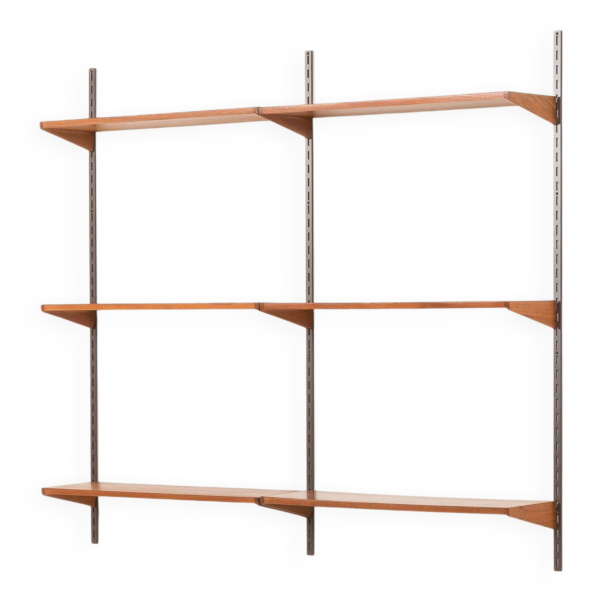Kai Kristiansen shelving unit, set of 6 shelves, FM Møbler, Denmark 1960s