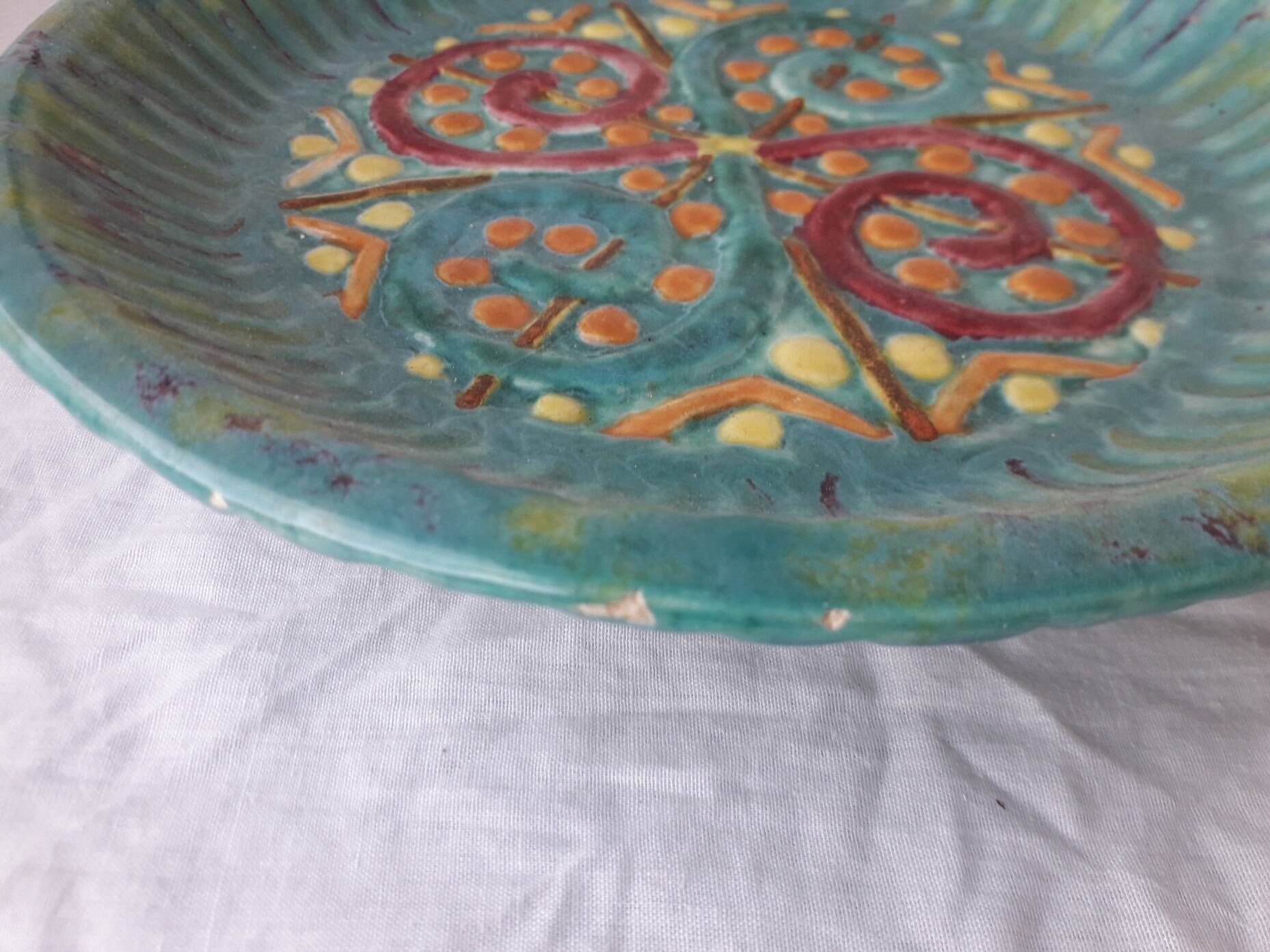 Quimper slipware plate