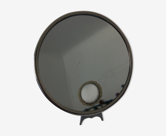 Miroir vintage 1940 barbier Mirophar Brot - 26 cm