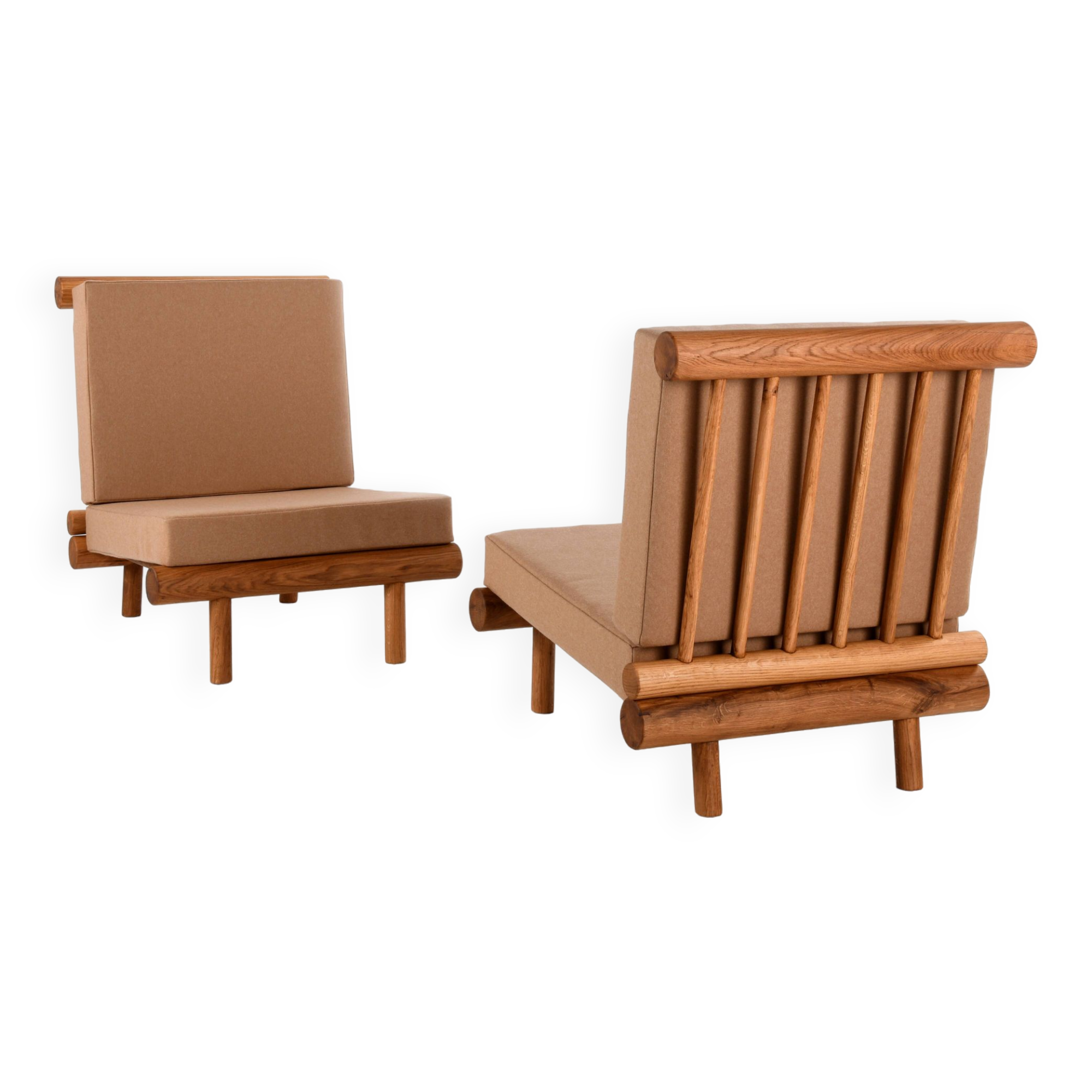 Pair of low chairs