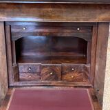 old secretary, Restoration era, lock and clover key, nineteenth century