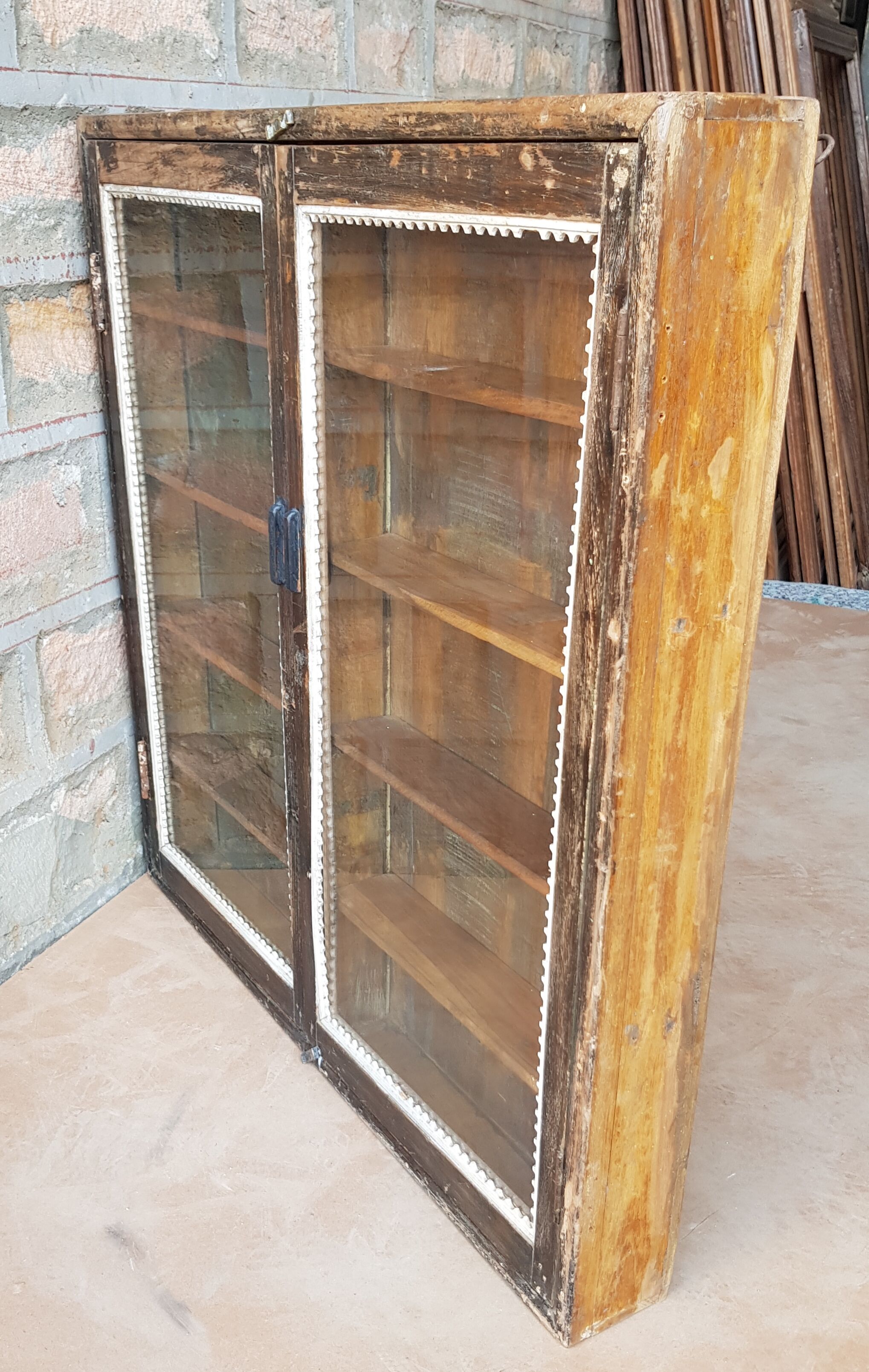 Showcase - Burmese teak wall shelf